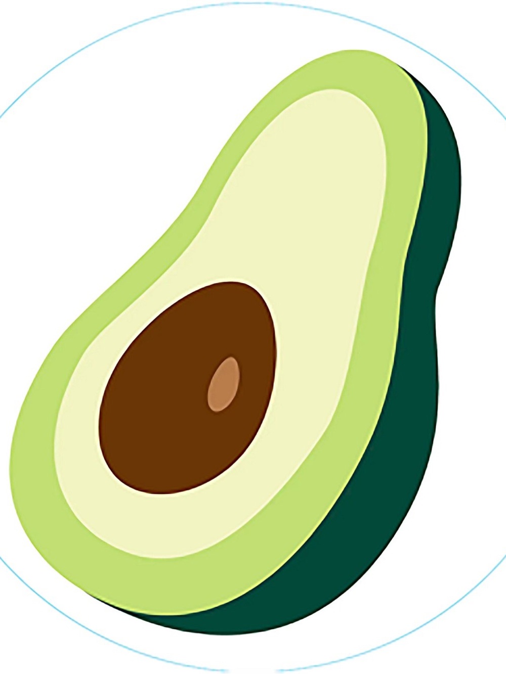NWT Bogg Bits Avocado Bag Charm Insert Green Food Summer Beach Tote Accessory